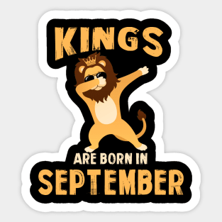 Cute King Are Born In September T-shirt Birthday Gift Sticker